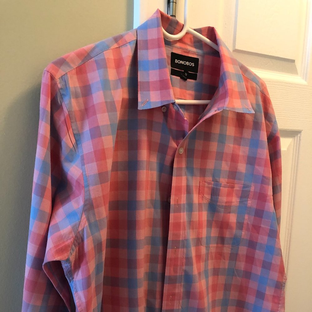 Bonobos Gingham Shirt - Slim Fit XL